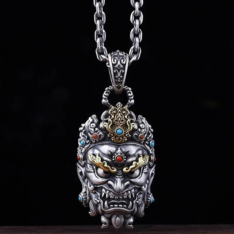 Buddha Vajra Pendant Necklace — Mixed Metal