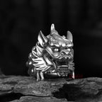 Retro Demon Dragon Siren Ring Domineering Hip Hop Rock Gothic Rings Accessories Trendy Men Womnen Jewelry Adjustable Size