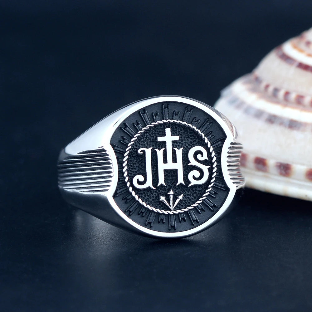 Jesus Christ Christian Ring — 925 Silver