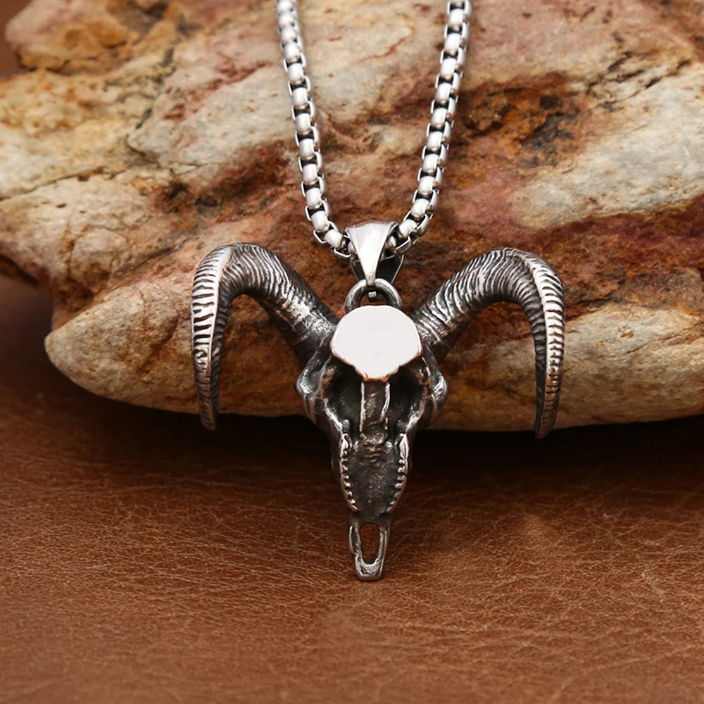 Ankh Cross Stainless Steel Pendant Necklace