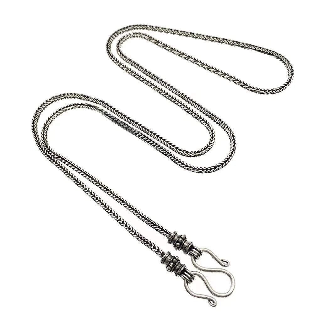 Vintage Detachable Long Sweater Chain Necklace 70cm Men Women