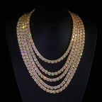 Tennis Chain Necklace Stainless Steel 7/10/12MM