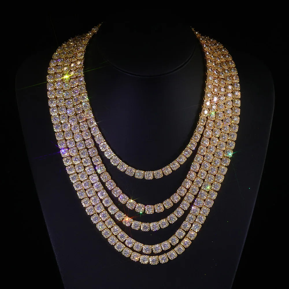 Tennis Chain Necklace Stainless Steel 7/10/12MM