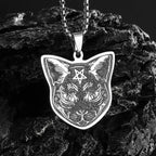 Snake Demon Skull Pendant Necklace — Gothic Vintage