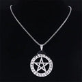 Star Odin Steel Pendant Norse Viking Wicca Pentacle