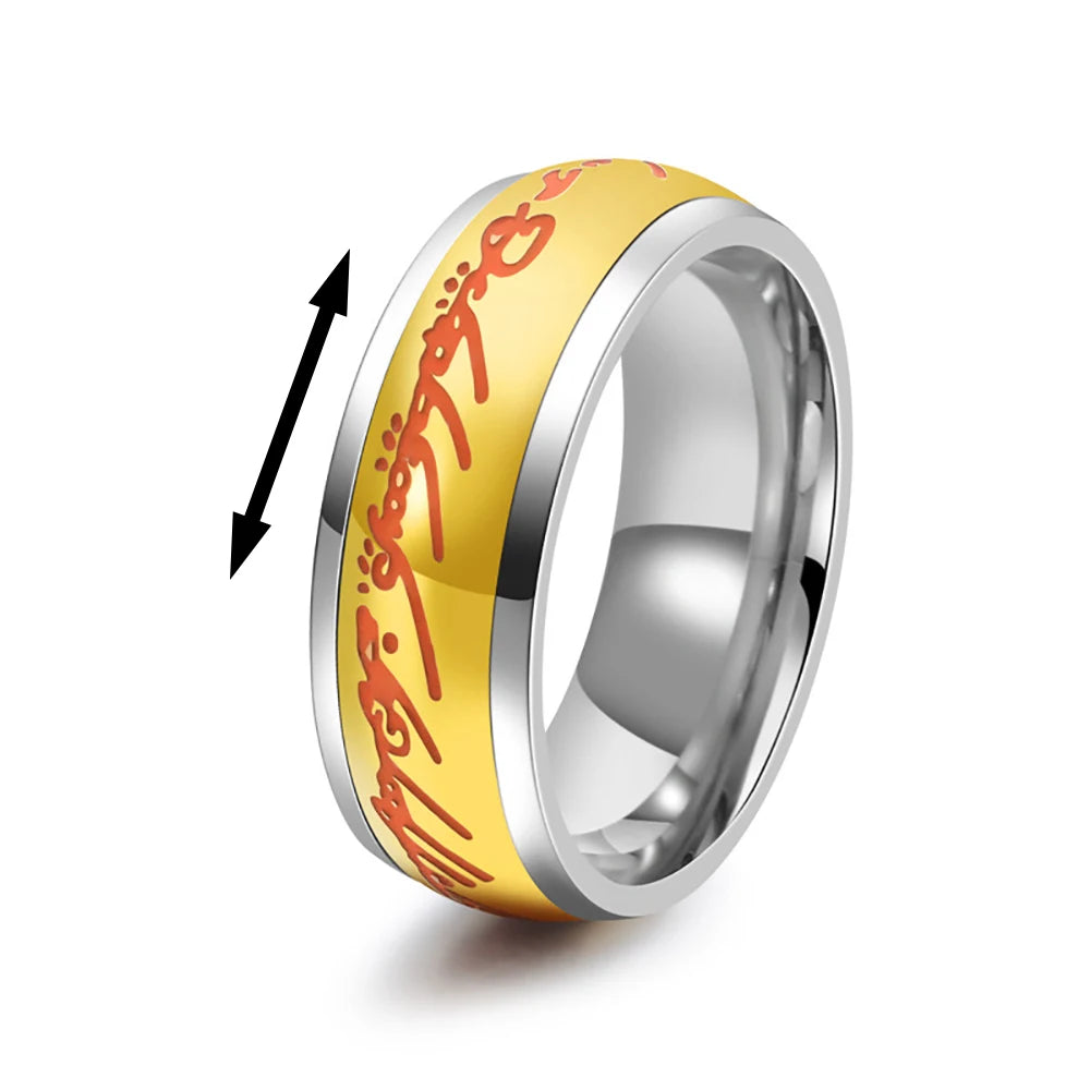 Vintage Stainless Steel Knights Templar Rings For Men Women Hip Hop Biker Cross Warriors Red Shield Ring Amulet Jewelry