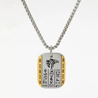 Anubis Stainless Steel Pendant Necklace