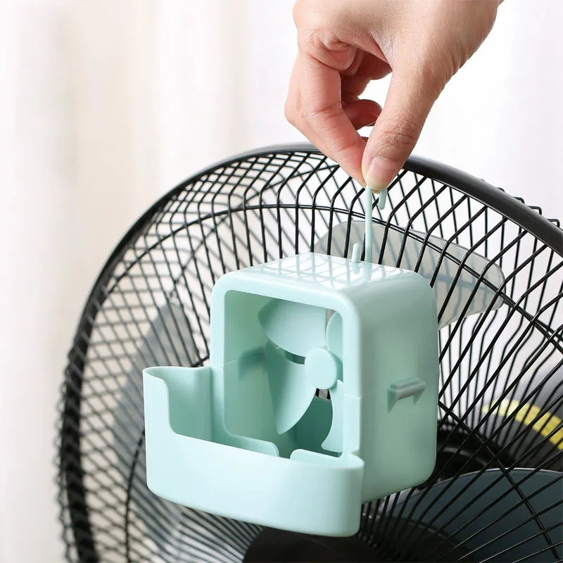 Fan Humidifier Cooler, Household Floor Fan with Water Cooling, Dorm Desktop Mini Air Conditioner Fan, Summer Heat