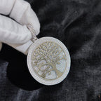 925 Silver VVS Moissanite Family Tree Pendant