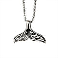 Whale Tail Pendant — Stainless Steel