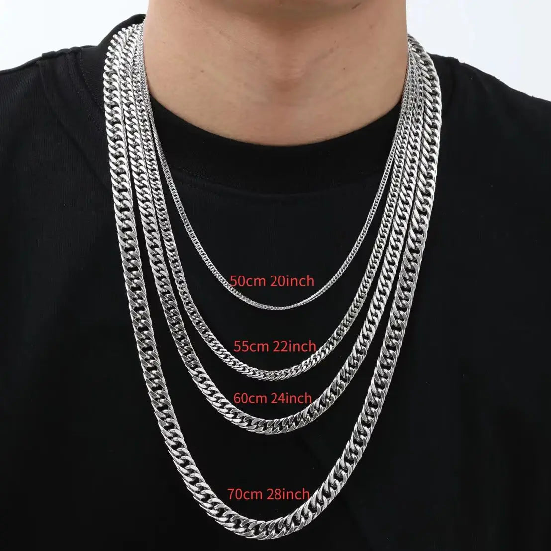 Miami Cuban Chain Necklace — Silver