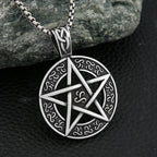 Fashion Vintage Hexagram Pendant Necklaces For Man Women Stainless Steel Star Of David Necklace Amulet Jewelry Gift