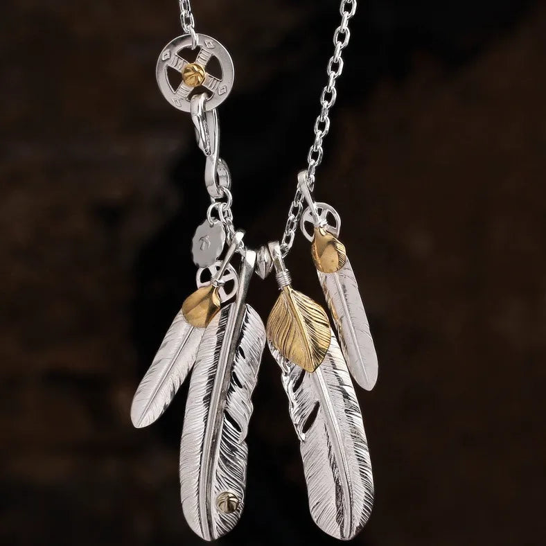 Feather Pendant Necklace