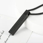 Stainless Steel Islamic Imam Ali Zulfiqar Sword Pendant Necklace Quran Pendant Shia Islamic Jewelry for Men and Women