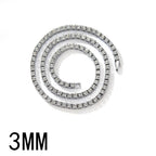 4mm Tennis Chain Necklace & Bracelet Set — Two-Tone