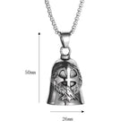 Cross Moto Bell Steel Pendant European American