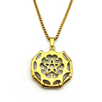 Star Celtic Steel Pendant Vintage Witch Knot Pentagram