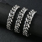 Cuban Steel Bracelet 316L 13mm/15mm Punk