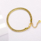 Gold Minimal Chain Bracelet Statement