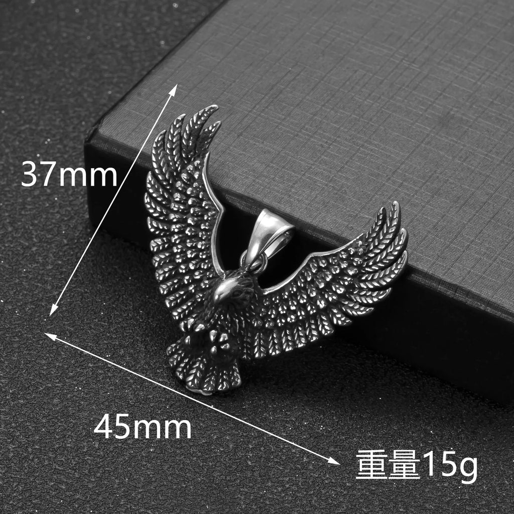Eagle Viking Steel Pendant 316L Style Punk