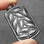 Eye of God Pendant Necklace — Stainless Steel
