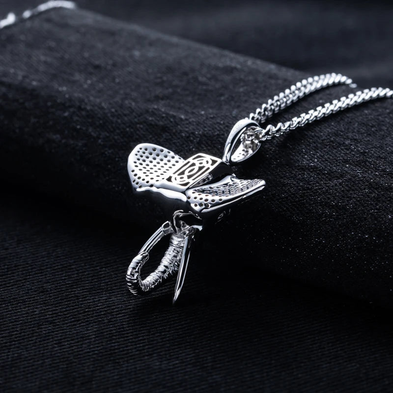 Iced Out Elephant Pendant — 925 Silver