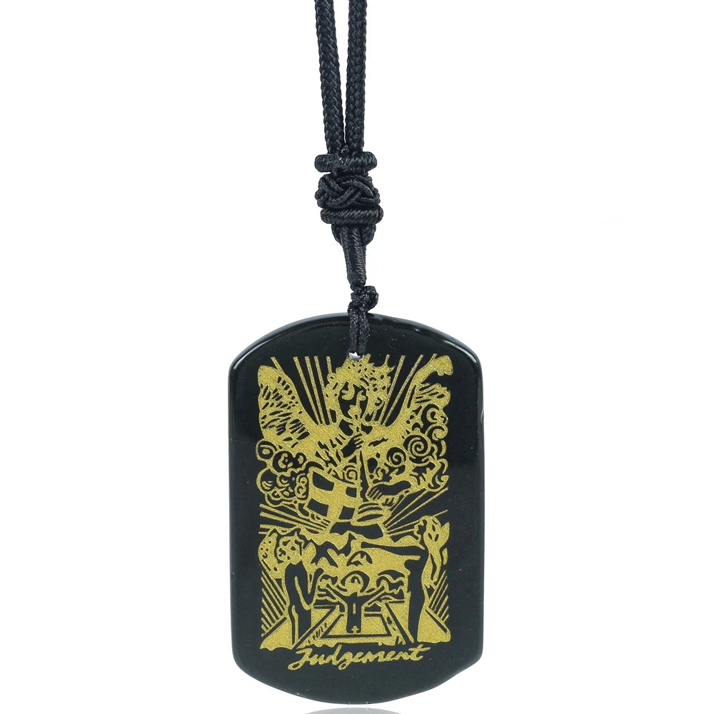 Tarot Black Pendant Necklace