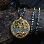 Yggdrasil Tree of Life Pendant Necklace — Mixed Metal