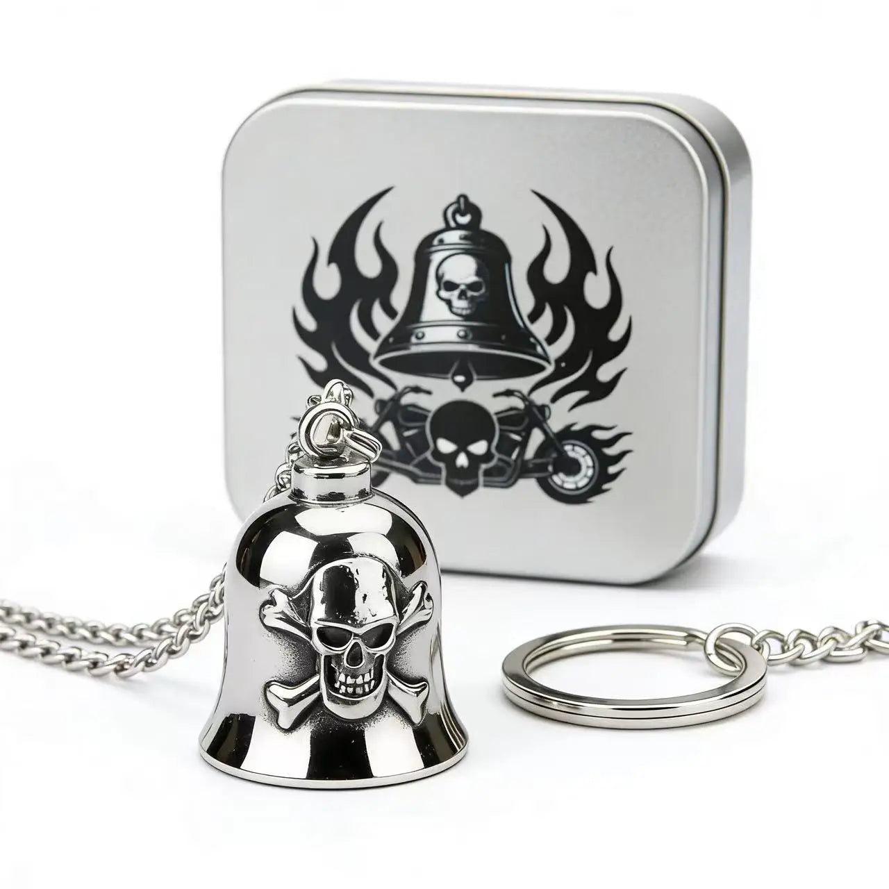 Moto Bell Steel Pendant Punk 316L Guardian