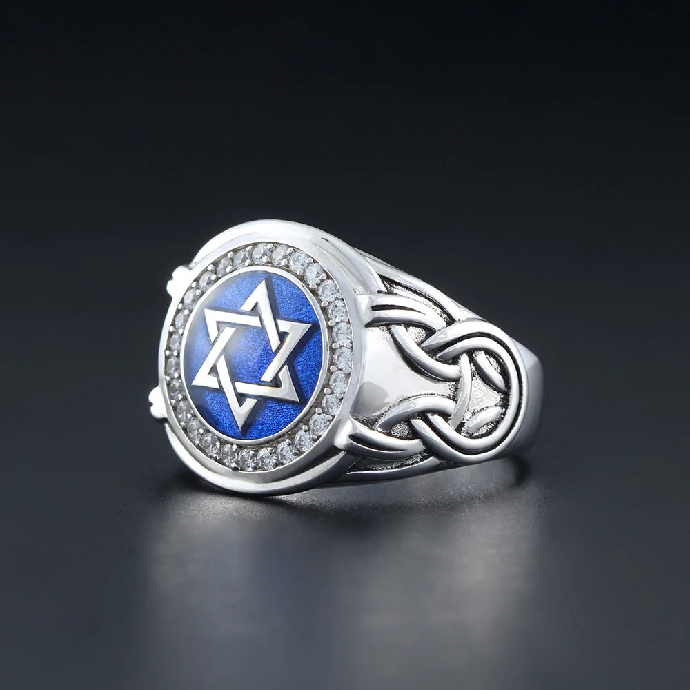 Star of David Ring — 925 Silver
