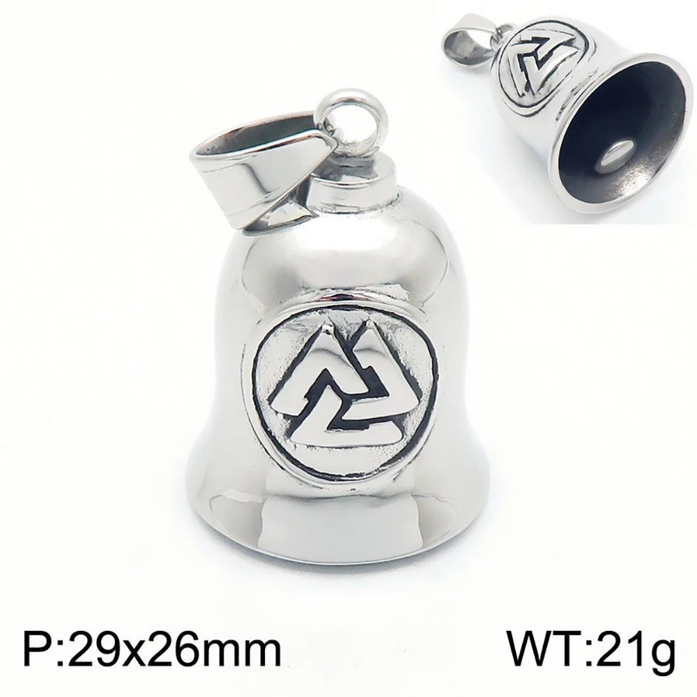 Guardian Angel Wings Bell Necklace — Stainless Steel
