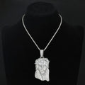 Iced Out Jesus Pendant Gold Cuban Chain 12MM