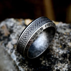 Vintage Odin Norse Viking Amulet Rune Rings For Men Cool Stainless Steel Celtic Knot Ring Wedding Jewelry Valentine's