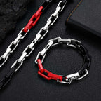 Black Cuban Bracelet Stainless Steel PVD