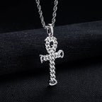 Iced Out Cross Pendant — 925 Silver VVS