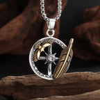 Retro Skull Cross Pendant Necklace — Stainless Steel
