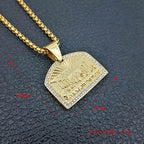 Last Supper Door Pendant Necklace — Stainless Steel