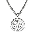 Lilith Sigil Silver Pendant Necklace — Stainless Steel
