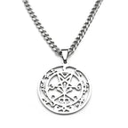 Lilith Sigil Silver Pendant Necklace — Stainless Steel