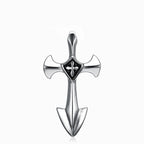 Vintage Punk Hip Hop Templar Knight Cross Pendants Necklaces For Men Women 316L Stainless Steel Fashion Jewerly Drop
