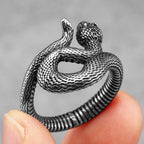Viper Snake Ring — Stainless Steel