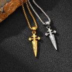 Sword Pendant Necklace — Stainless Steel