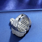 925 Silver VVS Moissanite Ring Iced Out
