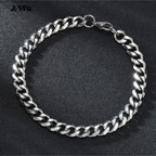 Fashion Stainless Steel Men Curb Cuban Chain Bracelet Women Bracelet On Hand For Couple Unisex Wrist Hand Jewelry Gift Party