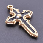 Sword Dagger Wing Pendants DIY Necklace Making — Stainless Steel
