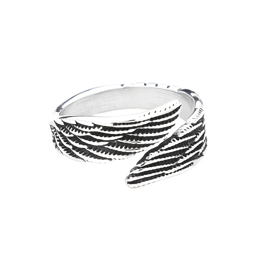 Angel Wings Ring — Stainless Steel
