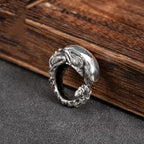S925 Sterling Silver Retro Skull Alien Insect Alloy Finger Rings For Men Women Creative shape ring Jewelry Gift Resizable