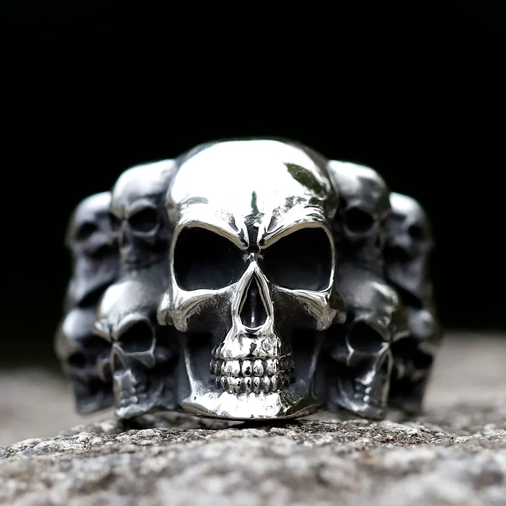 Vintage Punk Skull Ring — Stainless Steel