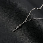 Anime Jujutsu Kaisen Fushiguro Toji Sword Necklace Spear of Tianri Knife Pendant Cosplay Necklaces For Unisex Choker