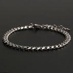 3.5-7MM Stainless Steel Chain Bracelets For Men Women Punk Curb Cuban Link Chain Bangle Fashion Party Never Fade Jewelry